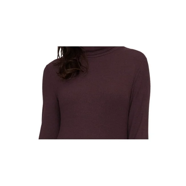 Sanctuary Women's Essentials Turtleneck Top Purple Size X-Large